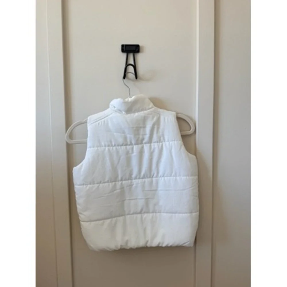 90 Degree by Reflex Girls White Lightstreme Follow Me Puffer Vest Size S 7-8 NWT